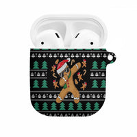 Funny Dabbing Gingerbread Holiday Party Jumper AirPods Case Xmas Holiday Patterns - Wonder Print Shop