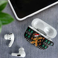 Funny Dabbing Gingerbread Holiday Party Jumper AirPods Case Xmas Holiday Patterns - Wonder Print Shop