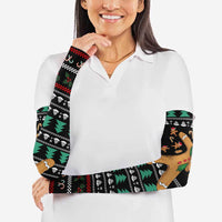 Funny Dabbing Gingerbread Holiday Party Jumper Arm Sleeves Xmas Holiday Patterns - Wonder Print Shop