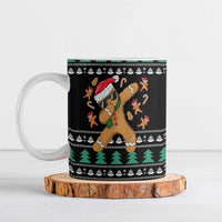Funny Dabbing Gingerbread Holiday Party Jumper Ceramic Mug Xmas Holiday Patterns - Wonder Print Shop