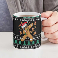 Funny Dabbing Gingerbread Holiday Party Jumper Ceramic Mug Xmas Holiday Patterns - Wonder Print Shop