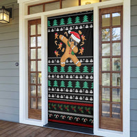 Funny Dabbing Gingerbread Holiday Party Jumper Door Cover Xmas Holiday Patterns - Wonder Print Shop