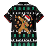 Funny Dabbing Gingerbread Holiday Party Jumper Family Matching Mermaid Dress and Hawaiian Shirt Xmas Holiday Patterns - Wonder Print Shop