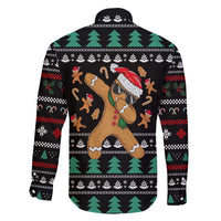 Funny Dabbing Gingerbread Holiday Party Jumper Family Matching Mermaid Dress and Hawaiian Shirt Xmas Holiday Patterns - Wonder Print Shop