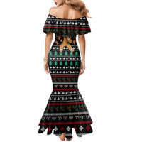Funny Dabbing Gingerbread Holiday Party Jumper Family Matching Mermaid Dress and Hawaiian Shirt Xmas Holiday Patterns - Wonder Print Shop
