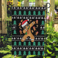 Funny Dabbing Gingerbread Holiday Party Jumper Garden Flag Xmas Holiday Patterns - Wonder Print Shop