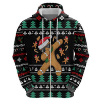 Funny Dabbing Gingerbread Holiday Party Jumper Hoodie Xmas Holiday Patterns - Wonder Print Shop