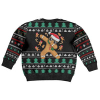 Funny Dabbing Gingerbread Holiday Party Jumper Kid Ugly Christmas Sweater Xmas Holiday Patterns - Wonder Print Shop