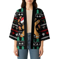 Funny Dabbing Gingerbread Holiday Party Jumper Kimono Xmas Holiday Patterns - Wonder Print Shop