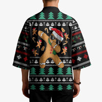 Funny Dabbing Gingerbread Holiday Party Jumper Kimono Xmas Holiday Patterns - Wonder Print Shop