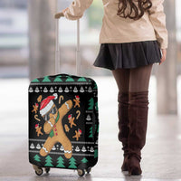 Funny Dabbing Gingerbread Holiday Party Jumper Luggage Cover Xmas Holiday Patterns - Wonder Print Shop