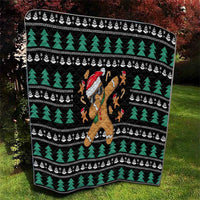Funny Dabbing Gingerbread Holiday Party Jumper Quilt Xmas Holiday Patterns - Wonder Print Shop