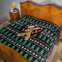 Funny Dabbing Gingerbread Holiday Party Jumper Quilt Xmas Holiday Patterns - Wonder Print Shop