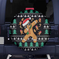 Funny Dabbing Gingerbread Holiday Party Jumper Spare Tire Cover Xmas Holiday Patterns - Wonder Print Shop