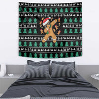 Funny Dabbing Gingerbread Holiday Party Jumper Tapestry Xmas Holiday Patterns - Wonder Print Shop
