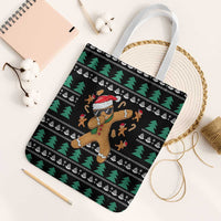 Funny Dabbing Gingerbread Holiday Party Jumper Tote Bag Xmas Holiday Patterns - Wonder Print Shop