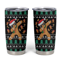 Funny Dabbing Gingerbread Holiday Party Jumper Tumbler Cup Xmas Holiday Patterns - Wonder Print Shop