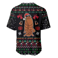 Where Is Jimbo James Marcus The Worm Baseball Jersey Xmas Holiday Patterns - Wonder Print Shop