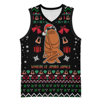 Where Is Jimbo James Marcus The Worm Basketball Jersey Xmas Holiday Patterns - Wonder Print Shop