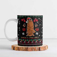 Where Is Jimbo James Marcus The Worm Ceramic Mug Xmas Holiday Patterns - Wonder Print Shop
