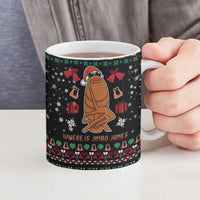 Where Is Jimbo James Marcus The Worm Ceramic Mug Xmas Holiday Patterns - Wonder Print Shop