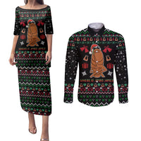 Where Is Jimbo James Marcus The Worm Couples Matching Puletasi and Long Sleeve Button Shirt Xmas Holiday Patterns - Wonder Print Shop