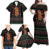 Where Is Jimbo James Marcus The Worm Family Matching Off Shoulder Maxi Dress and Hawaiian Shirt Xmas Holiday Patterns - Wonder Print Shop
