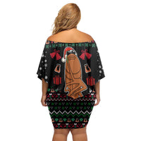 Where Is Jimbo James Marcus The Worm Family Matching Off Shoulder Short Dress and Hawaiian Shirt Xmas Holiday Patterns - Wonder Print Shop