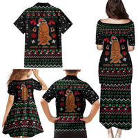 Where Is Jimbo James Marcus The Worm Family Matching Puletasi and Hawaiian Shirt Xmas Holiday Patterns - Wonder Print Shop