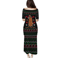 Where Is Jimbo James Marcus The Worm Family Matching Puletasi and Hawaiian Shirt Xmas Holiday Patterns - Wonder Print Shop