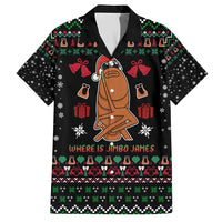 Where Is Jimbo James Marcus The Worm Family Matching Short Sleeve Bodycon Dress and Hawaiian Shirt Xmas Holiday Patterns - Wonder Print Shop