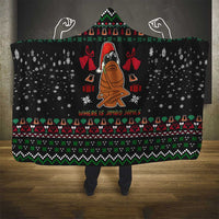 Where Is Jimbo James Marcus The Worm Hooded Blanket Xmas Holiday Patterns - Wonder Print Shop