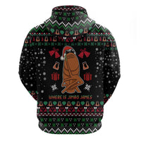 Where Is Jimbo James Marcus The Worm Hoodie Xmas Holiday Patterns - Wonder Print Shop