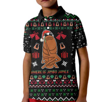 Where Is Jimbo James Marcus The Worm Kid Polo Shirt Xmas Holiday Patterns - Wonder Print Shop
