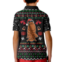 Where Is Jimbo James Marcus The Worm Kid Polo Shirt Xmas Holiday Patterns - Wonder Print Shop