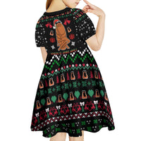 Where Is Jimbo James Marcus The Worm Kid Short Sleeve Dress Xmas Holiday Patterns - Wonder Print Shop
