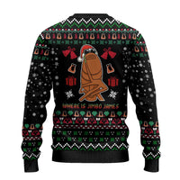 Where Is Jimbo James Marcus The Worm Ugly Christmas Sweater Xmas Holiday Patterns - Wonder Print Shop