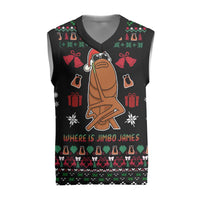 Where Is Jimbo James Marcus The Worm Christmas Knitted V-Neck Vest Xmas Holiday Patterns - Wonder Print Shop
