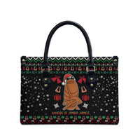 Where Is Jimbo James Marcus The Worm Leather Bag Xmas Holiday Patterns - Wonder Print Shop
