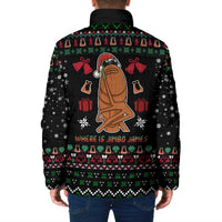 Where Is Jimbo James Marcus The Worm Padded Jacket Xmas Holiday Patterns - Wonder Print Shop