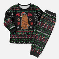 Where Is Jimbo James Marcus The Worm Christmas Pajama Set Xmas Holiday Patterns - Wonder Print Shop