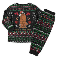 Where Is Jimbo James Marcus The Worm Christmas Pajama Set Xmas Holiday Patterns - Wonder Print Shop
