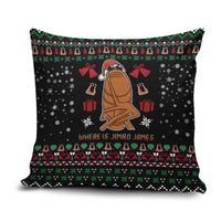 Where Is Jimbo James Marcus The Worm Pillow Cover Xmas Holiday Patterns - Wonder Print Shop