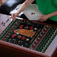 Where Is Jimbo James Marcus The Worm Puzzle Xmas Holiday Patterns - Wonder Print Shop