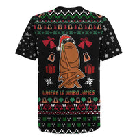 Where Is Jimbo James Marcus The Worm Rugby Jersey Xmas Holiday Patterns - Wonder Print Shop