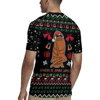 Where Is Jimbo James Marcus The Worm Rugby Jersey Xmas Holiday Patterns - Wonder Print Shop