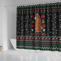 Where Is Jimbo James Marcus The Worm Shower Curtain Xmas Holiday Patterns - Wonder Print Shop