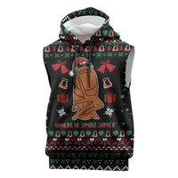 Where Is Jimbo James Marcus The Worm Sleeveless Hoodie Xmas Holiday Patterns - Wonder Print Shop
