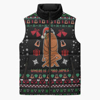 Where Is Jimbo James Marcus The Worm Sleeveless Puffer Jacket Xmas Holiday Patterns - Wonder Print Shop