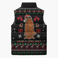 Where Is Jimbo James Marcus The Worm Sleeveless Puffer Jacket Xmas Holiday Patterns - Wonder Print Shop